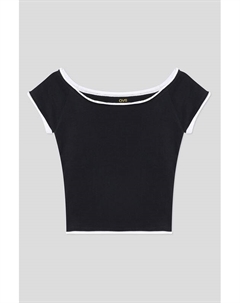 Футболка хлопковая с открытыми плечами Ovs