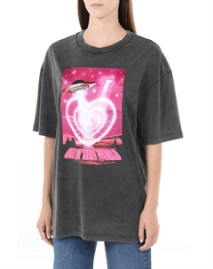 Футболка хлопковая с принтом Hugo