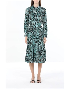 Платье с бантом на груди и принтом Auranna