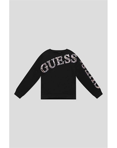 Свитшот хлопковый с логотипом Guess