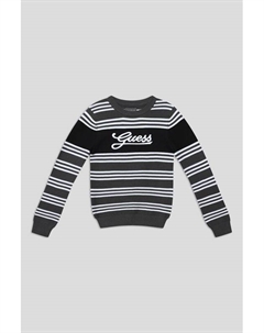 Джемпер хлопковый в полоску Guess