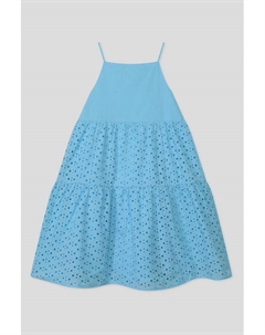 Сарафан хлопковый на бретельках с шитьем Gioco