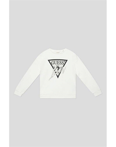 Свитшот хлопковый с логотипом Guess