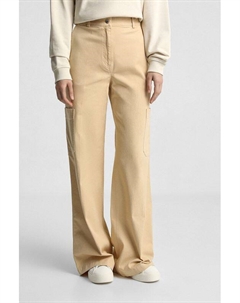 Брюки хлопковые с высокой талией Hugo