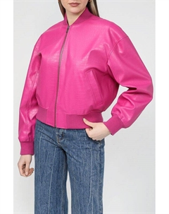 Куртка-бомбер из экокожи Hugo