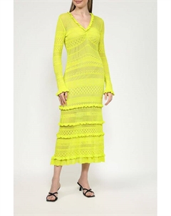 Платье ажурное вязаное с V-вырезом Twinset