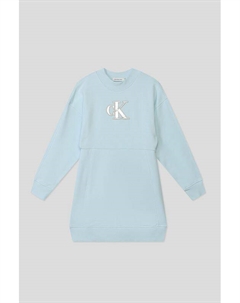 Платье хлопковое с принтом Calvin klein jeans