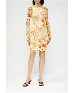 Платье приталенное с воротником стойкой Hugo