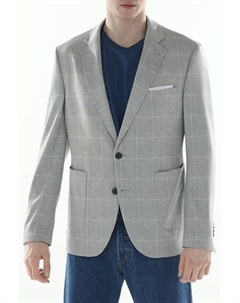 Пиджак в клетку с карманами Cinque