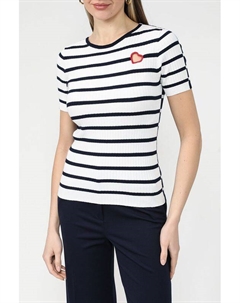 Джемпер в полоску с коротким рукавом Twinset