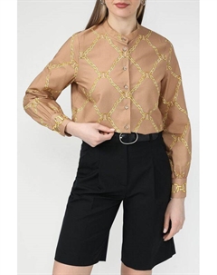 Рубашка хлопковая с принтом Twinset