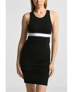 Платье хлопковое приталенного кроя Hugo blue