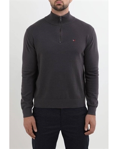 Пуловер хлопковый с воротником на молнии Marco di radi