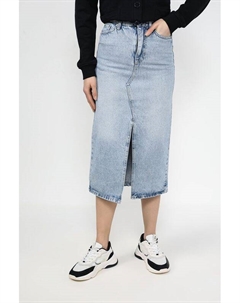 Юбка с эффектом потертости и разрезами Colorplay