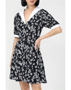 Платье с отложным воротником и принтом Belucci