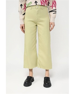 Джинсы однотонные с необработанными краями укороченные Colorplay