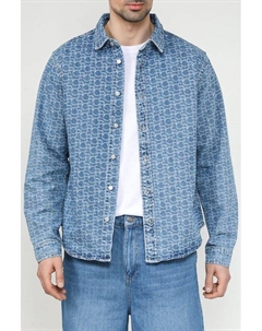 Рубашка джинсовая с принтом Colorplay