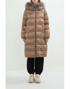 Пуховик стеганый с капюшоном Geox