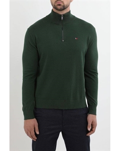 Пуловер хлопковый с воротником на молнии Marco di radi