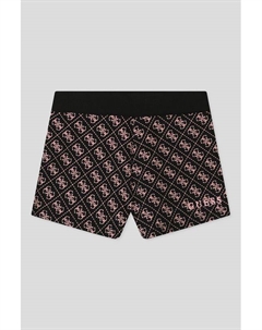 Хлопковые шорты с принтом бренда Guess