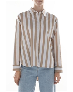 Рубашка хлопковая в полоску Cinque