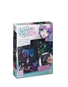 Набор для рисования в технике граттаж Isadora Nebulous stars