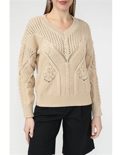 Пуловер ажурный с V-вырезом Auranna