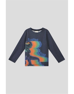 Однотонный лонгслив с принтом S.oliver