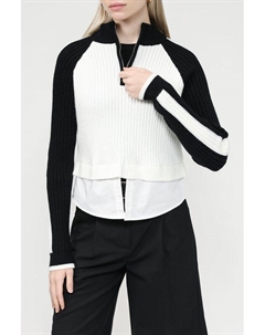 Пуловер с воротником на молнии Twist