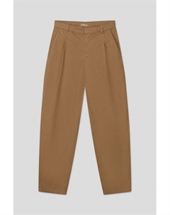 Хлопковые брюки с защипами S.oliver