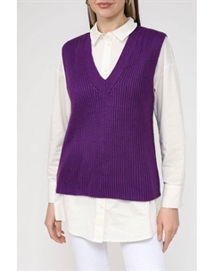 Вязаный жилет с узором Piombo