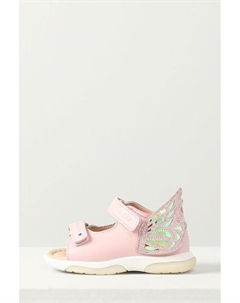 Туфли кожаные на липучке с декором Mursu