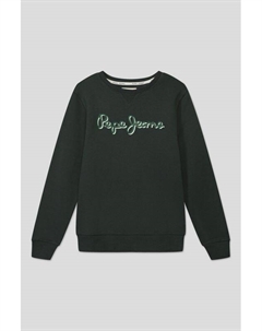 Хлопковый свитшот с логотипом бренда Pepe jeans