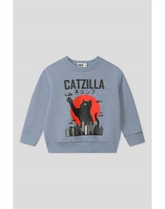 Свитшот хлопковый с принтом Gioco