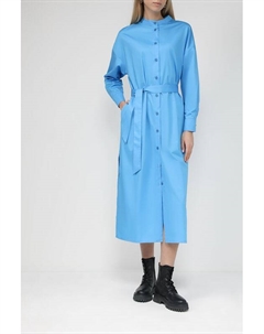 Хлопковое платье-рубашка макси Belucci