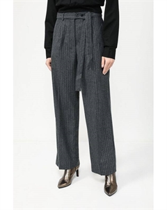 Брюки прямого кроя в полоску Twist