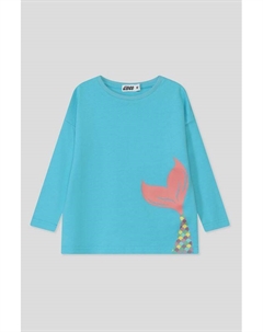 Лонгслив хлопковый с принтом Gioco