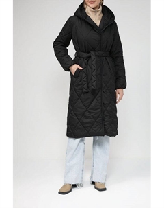 Утепленное пальто с капюшоном More&more