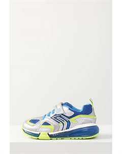 Кроссовки комбинированные на липучке со светодиодами Geox