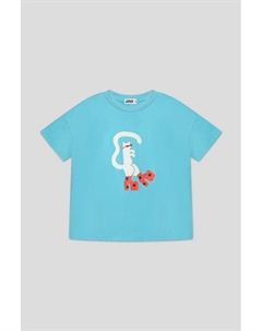 Футболка хлопковая с принтом Gioco