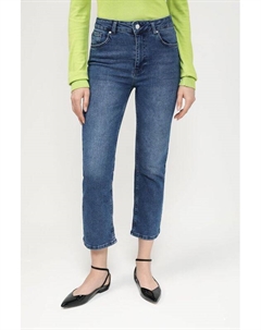 Джинсы с эффектом потертости укороченного кроя Twist