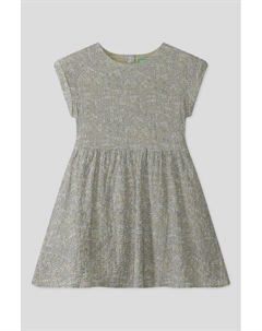 Платье с принтом приталенное Benetton