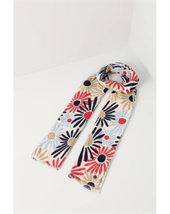 Палантин хлопковый с принтом Fraas