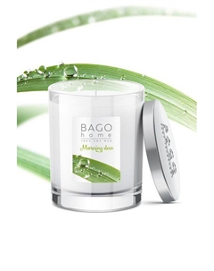 Ароматическая свеча в стекле Утренняя роса 132 гр Bago home