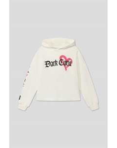 Хлопковое худи с принтом Ovs