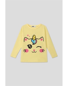 Лонгслив хлопковый с принтом Gioco