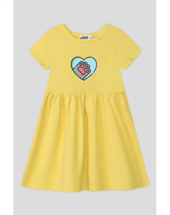 Платье хлопковое с принтом Gioco