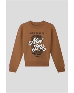 Свитшот хлопковый с принтом Ovs