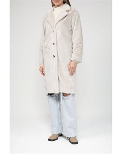 Пальто из искусственного меха прямого кроя More&more