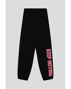 Брюки хлопковые на кулиске с принтом Ovs